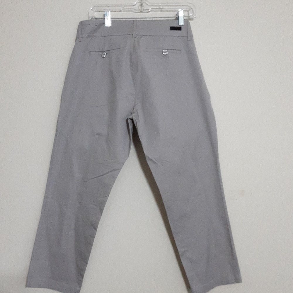 Kut Gray Cropped Pants Trouser 12 Casual Vacation Resort Stretch Beach Retro Y2k - Picture 5 of 13
